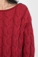 Better Days Sweater In Red