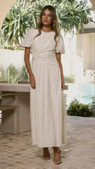Merilia Maxi Dress - Cream