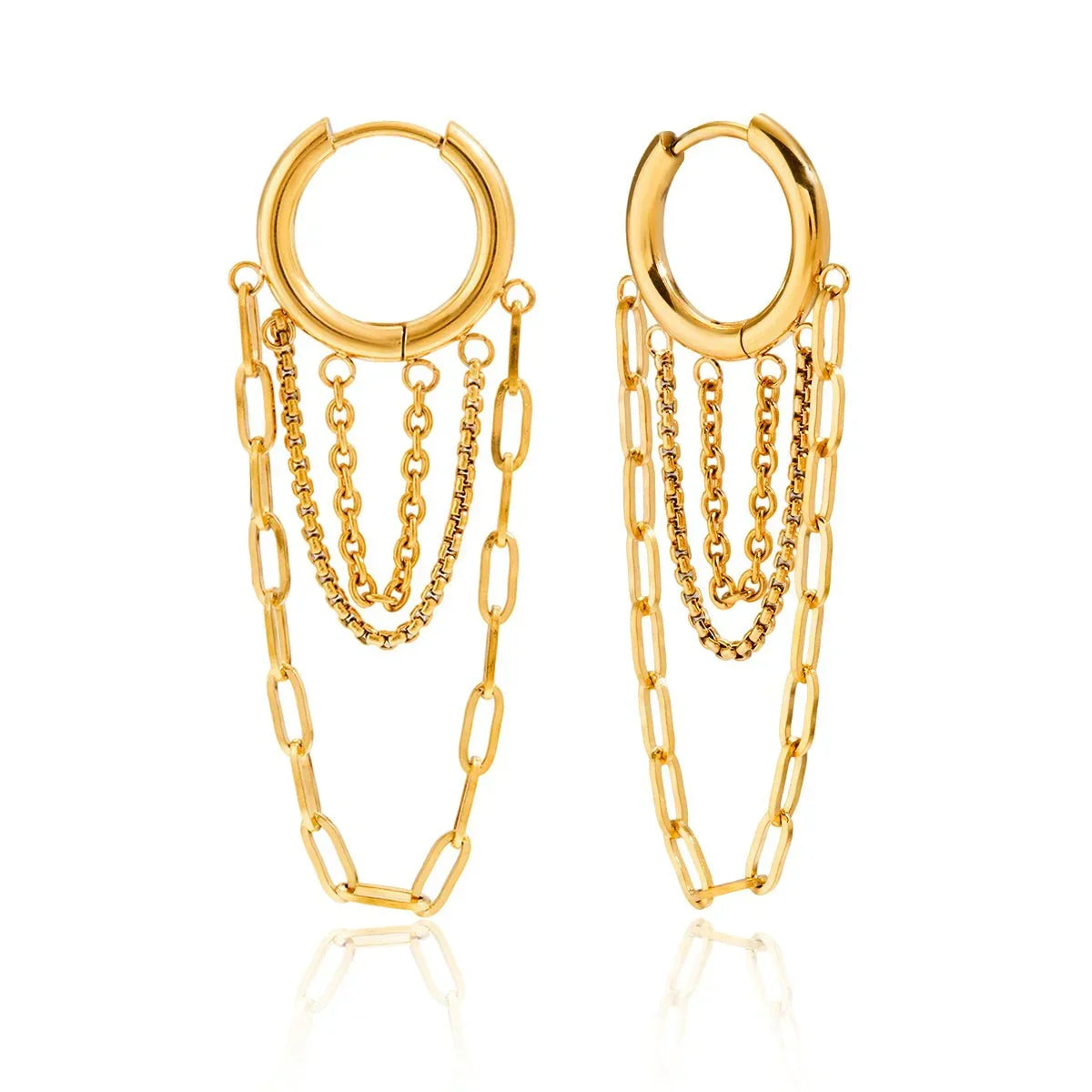 Serafina Drape Oorbellen | 18K Goud