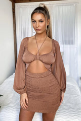 Raina Dress - Brown